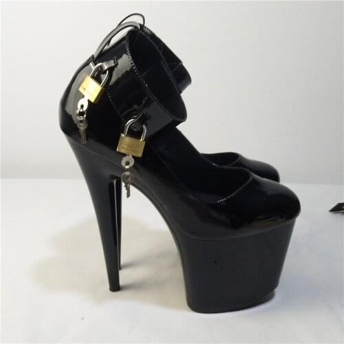 High Heel Black Shoes Pole Dance Shoes Thin Heels Women Fashion Patent Leather Black Pumps Sexy Pumps Women