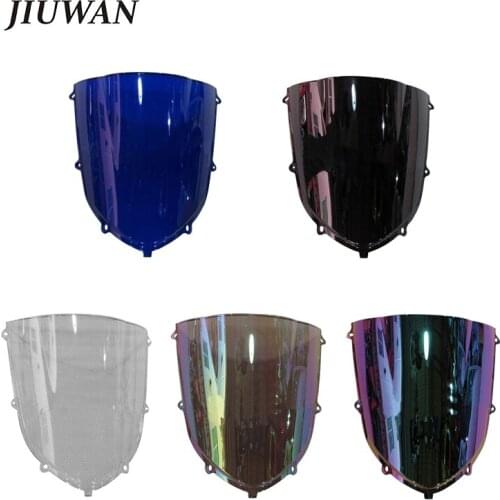 Motorcycle Windshield WindScreen Double Bubble Air Wind Deflector For Kawasaki Ninja ZX10R ZX-10R 2004 2005 Quality ABS Plastic