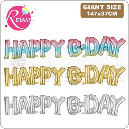 HAPPY BDAY connection Letter foil balloons birthday party decorations kids party decoration balloons air Balloons baby shower
