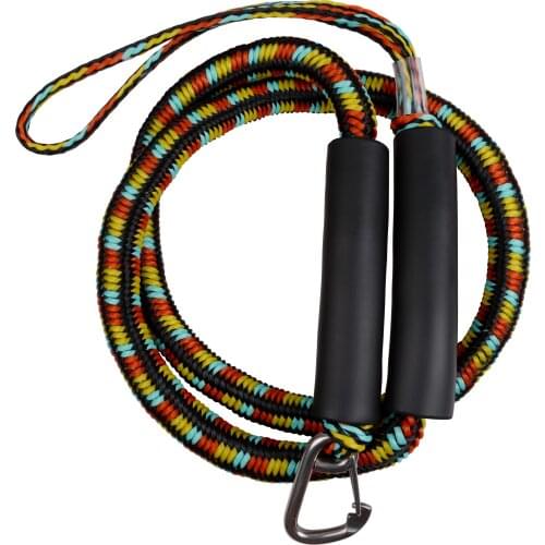 1PCS PWC Bungee Dock-Line with Foam Float 316 Stainless Steel Clip, Stretchable Mooring Rope for Rubber Boats, Kayaks Boats