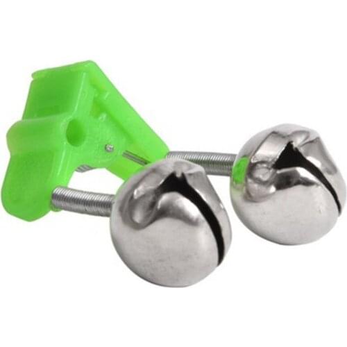 10Pcs Fishing Rod Alarm Clamp Night Fishing Lure Twin Rod Clamp Bell Ring Bite Alarm Tackle Fishing Accessories