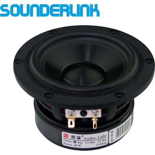 2PCS/LOT Audio Labs woofer Top end 4 inch Cast aluminum frame Bass subwoofer driver transducer speaker midrange Diy monitor