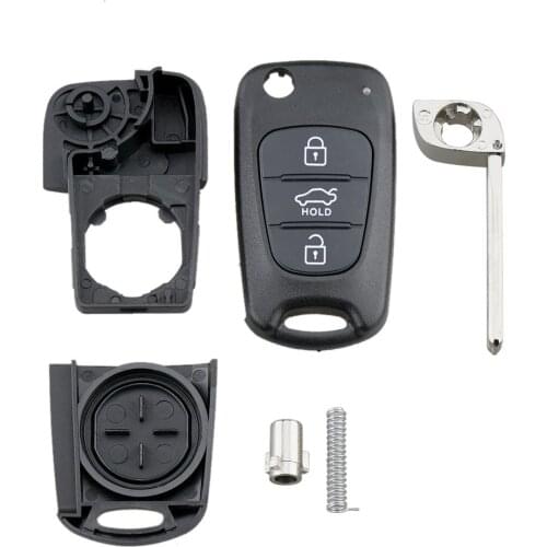 3 BN Flip Remote Key Fob Case Shell for KIA Rondo Sportage Soul Rio