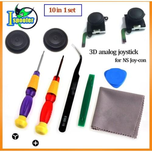 3D Joystick for NS Joy Con Nintend Switch Left Right Analog Sticks Replacement for Joy Stick Controller Repair Accessories+Tools