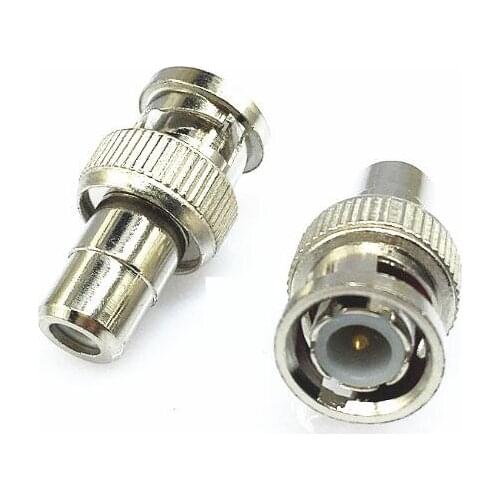 5pcs/lot RCA male to BNC male plug Cable Connector Adapter for CCTV Camera