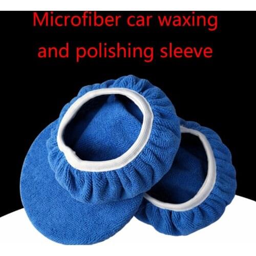 5pcs Polishing Bonnet Buffer Pad Microfiber Bonnet Car Polisher Pad Cover 6XDB