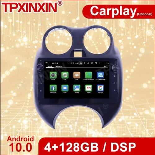 Wireless Carplay 2Din Car Android Stereo Receiver For Nissan Macth 2012 2013 2014 2015 GPS Radio Audio Recorder Head Unit Player