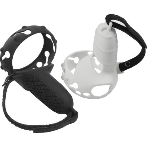 Grip Cover For Oculus Quest 2 VR Controller Handle Case Silicone Full Protective Sleeve With Knuckle Strap For Oculus Quest2 Vr