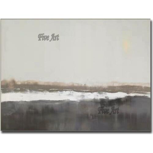 Black And White 100% Hand-painted Modern Texture Oil Painting Unframed Canvas Wall Decoration Art For Living Room Decoration