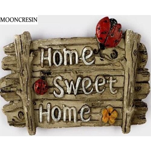 Diy Craft Embroidery Diamond Mosaic Cross Stitch Kit 5D Diamond Painting Full Square Picture Of Rhinestone Home Sweet Home Decor