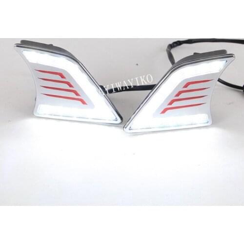DRL For Toyota Hilux Vigo 2012 2013 2014 Car Styling LED DRL Daytime Running Light Fog Lamp 12V Auto Running lights
