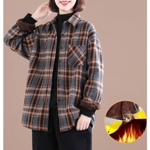 Женские фланелевые рубашки Fafallduo China At AliExpress