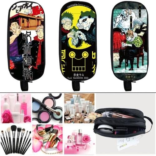 3D Print Anime Jujutsu Kaisen Pencil Case Japan Yuji Itadori Makeup Bag School Supplies Children Pen Box Women Cosmetic Bag