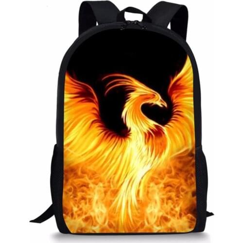 HYCOOL Customized Backpack Animal Eagle Phoenix Elephant Print Fashion Bag for Women Ladies Laptop Book Bags Rucksack for Female