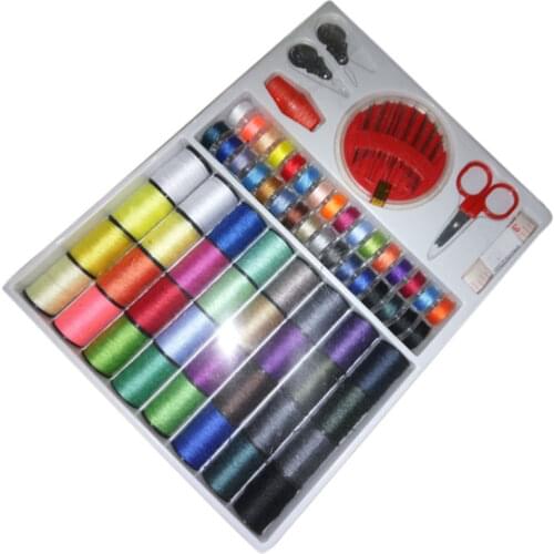 64 Thread Spools Sewing Kits Needle Tape Scissor Multifunction DIY Sewing Tools threads embroidery thread mulina sewing threads