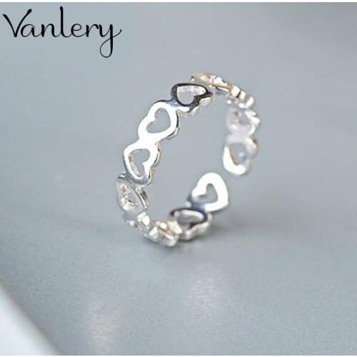 Creative Style Boho Heart Love Rings For Women Men Adjustable Ring Fashion Charm Jewelry Wholesale 2021