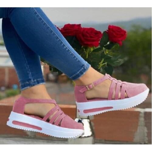 Summer Wedges Shoes for Women 2021 Open Toe Beach Female Sandals Multicolor comfort Platform Ladies Sandals Plus Size