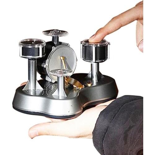 Mini LED Finger Touch Drum Set Educational Musical Instruments Toy for Children Christmas Gifts