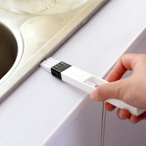 Multifunction Computer Window Cleaning Brush 2 IN 1 Nook Keyboard Cranny Shovel Track Groove Cleaner Dust Window Cleaner Wi M3M1