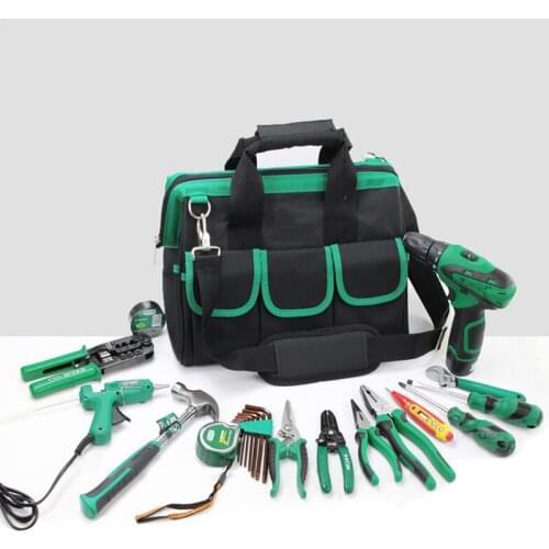 Multifunction Waterproof Oxford Canvas Hand Tool Storage Carry Bags Portable Pliers Metal Toolkit Parts Hardware Parts Organizer