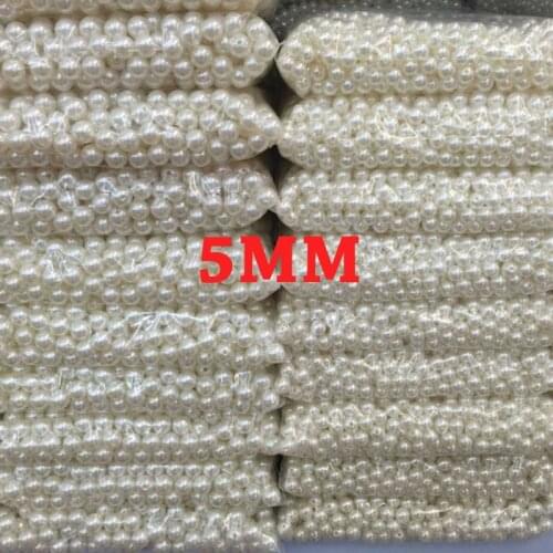 Fashion!1000PCS/pack 5mm Shining Imitation pearls Loose beads Pearl Beads DIY Spacer for Jewelry Free Shipping! High Quality