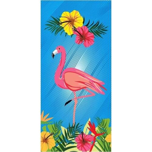 New Bath Towel Microfiber Flamingo Printing Activity Beach Towel Hair Super Soft Water 70*140 cm Woman Travel dropshipping