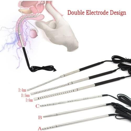 New Electro Shock Accessories Urethral Sound Catheter Penis Plug Electric Penis Insertion Urethra Sound Dilator Sex Toy For Men