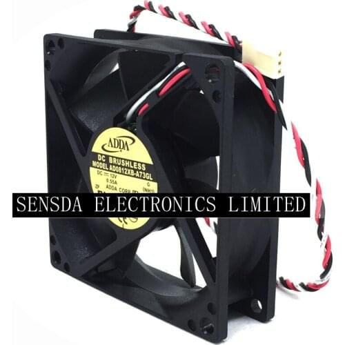 New FOR ADDA AD0812XB-A73GL 12V 0.55A 8025 8CM 80mm winds of chassis server inverter case computer pc cooling fans