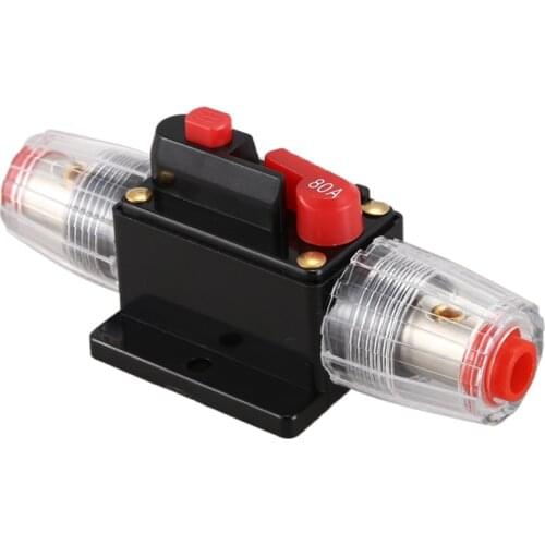 DC 12V 80A Car Protection Audio Inline Circuit Breaker Fuse