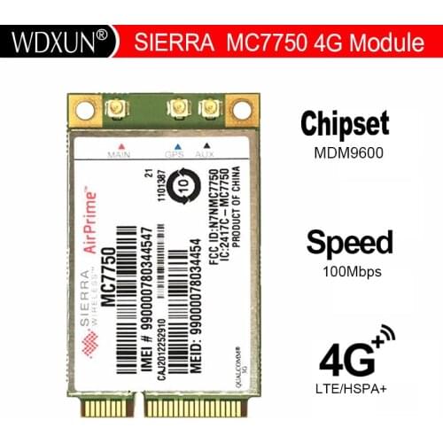 Unlocked Sierra AirPrime MC7750 LTE 700 (B13) HSPA+ GSM GPRS EDGE and EV-DO Module 4G PCI Express WWAN Card Verizon