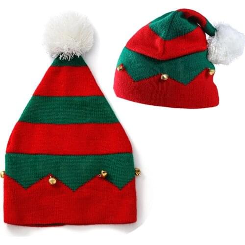Christmas Pattern Baby Boys Girls Hat Winter Spring Warm Knitted Hat High Elastic Christmas Theme Cap Baby Kids Xmas Gift 1-6 Y