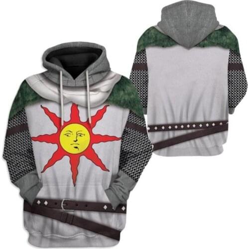 Cosplay 3D Game Dark Souls Knight Artorias Soul Of Cinder hoodies Sweatshirt Cosplay Costume Men Casual Jacket Hooded