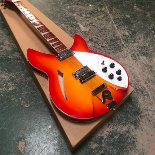 In stock ,12 String Electric Guitar, Ricken 360 Electric Guitar,Cherry red Burst body,Rosewood fingerboard,free shipping