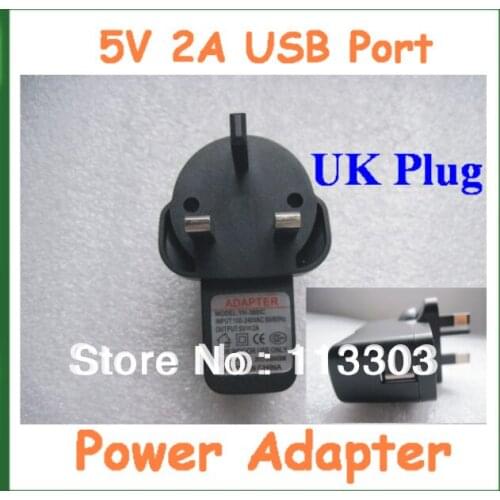 100pcs 5V 2A USB Port Charger UK Plug Adapter Power Supply for Tablet PC Ainol Novo 7 3G AX1