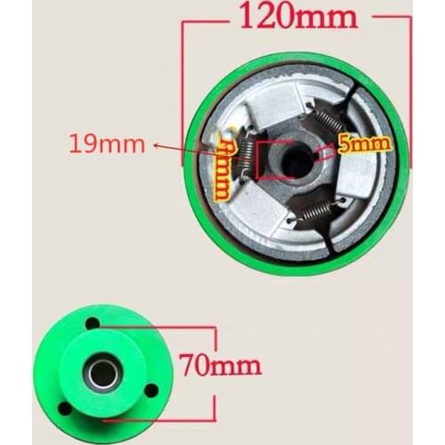 19mm axis 168F/170F/GX160/GX200 Flat key clutch pulley for gasoline engine / Air-cooled diesel engine And more models