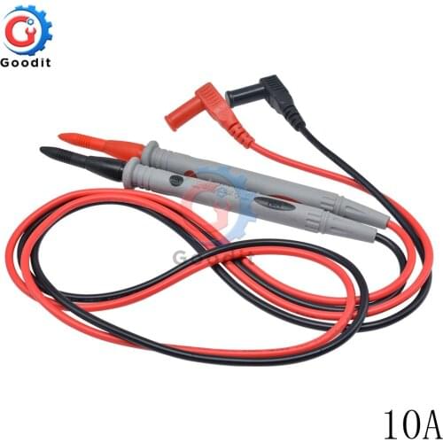 2pcs 10A 1000V Universal Probe Test Leads Pin for Digital Multimeter Needle Tip Multi Meter Tester Lead Probe Wire Pen Cable