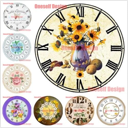 2020new flower 5d diamond painting and clock diy diamond mosaic full and clock 5d diamond embroidery full square decoration home