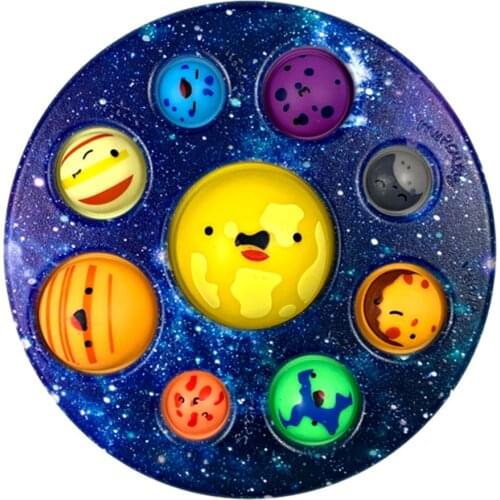 2021 Simpl Dimmer Fidget Toys Stress Relief Sensory Dimple Digits Educational Solar System Coloful Funny игрушки для детей