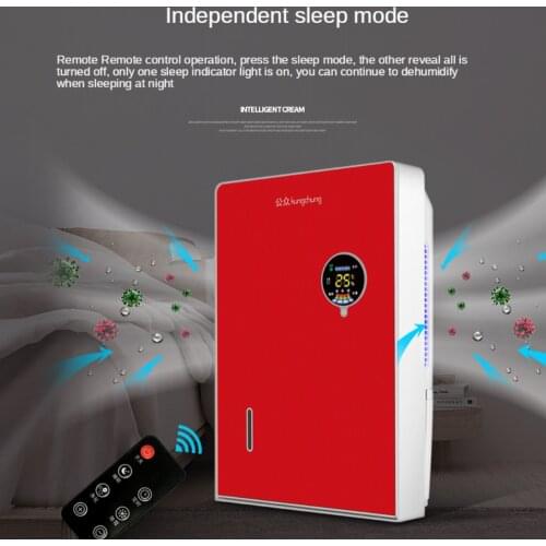 2200MLHousehold Dehumidifier Electric LED Mute Dehumidifier Basement Villa Moisture Absorbing Machine Dryer Deshumidificador