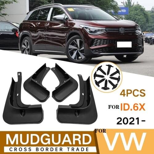 4 PCS Mudflap For Volkswagen ID.6X 2021 Front Rear Car Fender Mud Flaps Guard Splash Flap Mudguards Accessories