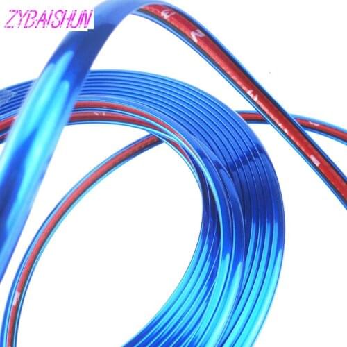 8 m car tire rim tire edge shield shiny cool DIY sticker for Chevrolet Cruze TRAX Aveo Sonic Lova Sail EPICA Captiva Malibu