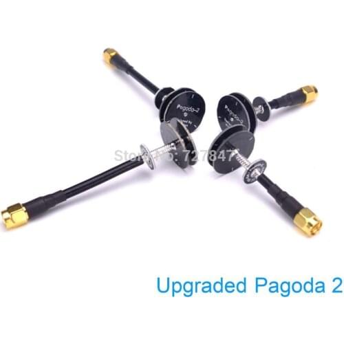 2PCS / lot Upgrated Pagoda 2 pagoda-2 5.8GHz FPV Antenna SMA & RP-SMA Plug Connector for RC FPV Transmitter / Receiver