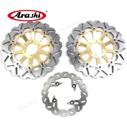 Arashi 1 Set 296 / 240 mm CNC Brake Discs For HONDA VTEC 400 1999 - 2015 Front Disk Rear Brake Rotor VTEC400 2004 2005 2006 2007