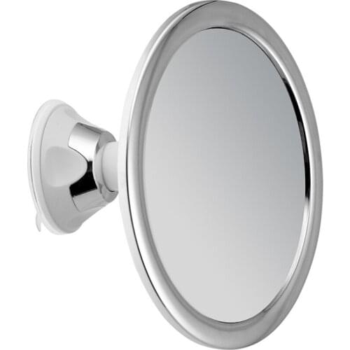 Fogless Makeup Mirror With Holder Suction Cup 360 Rotation Fogless Suction Cup Shower Shave Make Mirror-Best For Bathroom Travel