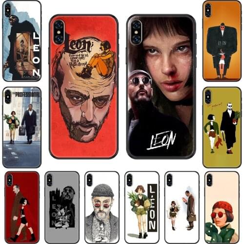 Movie Leon Natalie Portman Phone case For iphone 4 4s 5 5S SE 5C 6 6S 7 8 plus X XS XR 11 PRO MAX 2020 black trend hoesjes tpu