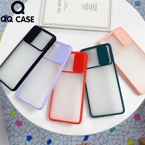 Slide Camera Lens Protection Phone Case For Samsung S20 Plus S20 Ultra Protective Color Candy Soft Silicone Back Cover Gift