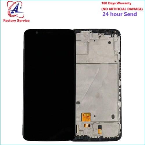 For Oneplus 5T A5010 LCD Screen Display+Touch Screen Digitizer Sensor Assembly Replacement With Frame For Oneplus 5T A5010