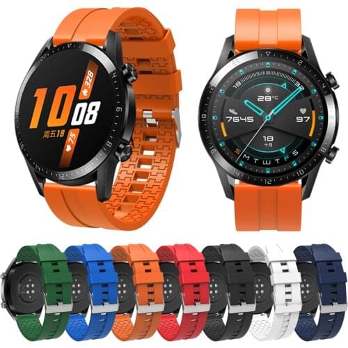 For Huawei Watch GT2 46mm Straps, Quick Release 22mm Replacement Silicone Band Compatible for Samsung Galaxy Watch 3 45mm