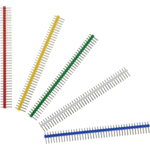 5PCS 3A 2X40 Pin Double Row Male 2.54MM Pitch Pin Header Connector Strip 2X40PIN 2*40 40P For PCB Board Breakable