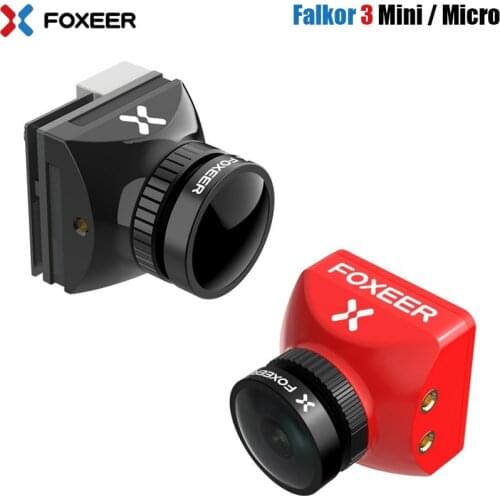 Foxeer Falkor 3 HD Camera Mini/Micro 1200TVL 1.7mm Lens 4:3/16:9 PAL/NTSC Switchable G-WDR DC5-40V FPV Foxeer RC Racing Drone